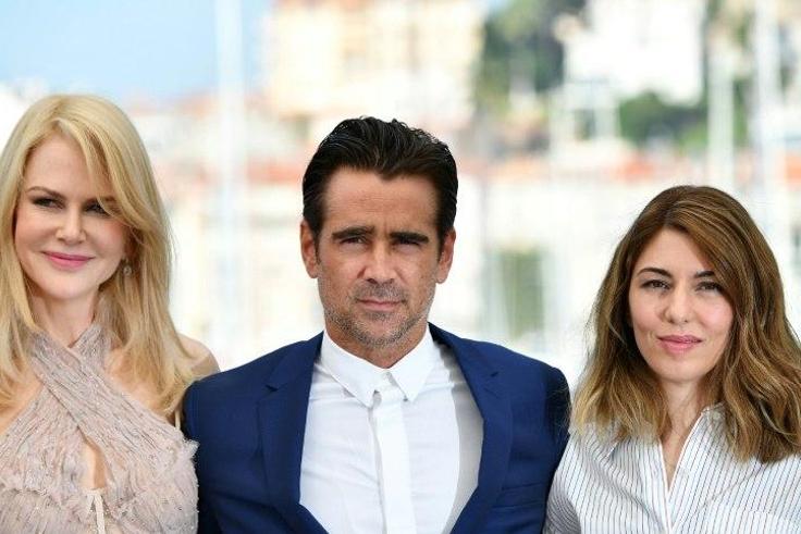 (From left) Australian actress Nicole Kidman, Irish actor Colin Farrell and US director Sofia Coppola at the Cannes film festival on May 24, 2017