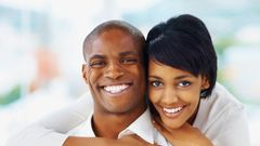 Happy black couple