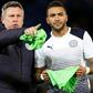Leicester City's caretaker manager Craig Shakespeare (L) instructs defender Danny Simpson before their English Premier League match against Liverpool, at King Power Stadium in Leicester, on February 27, 2017