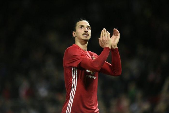 Manchester United's striker Zlatan Ibrahimovic was shown his fifth yellow card of the season against Swansea on November 6, 2016