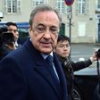 Real Madrid president Florentino Perez (centre) attended the the funeral of Raymond Kopa at the Saint-Maurice cathedral of Angers, on March 8, 2017