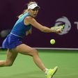Denmark's Caroline Wozniacki goes back to work at the Dubai Tennis Championships after the Doha final