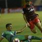 Diego Valeri of Portland Timbers (R) fights for the ball with Raul Gonzales of Salvadorean team C.D. Dragon during a CONCACAF Champions League football match in September