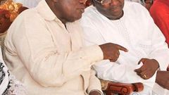 Nana Addo (L) with his running mate Dr. Bawumia