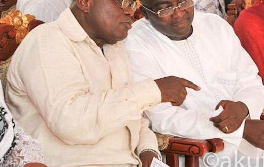 Nana Addo (L) with his running mate Dr. Bawumia