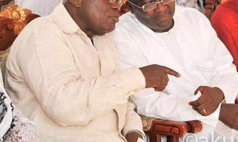 Nana Addo (L) with his running mate Dr. Bawumia
