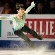 Yuzuru Hanyu of Japan skates during the ISU World Figure Skating Championships, at TD Garden in Boston, Massachusetts, in April 2016