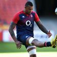 England rugby player Courtney Lawes, pictured on June 10, 2016, has been struggling with a knee injury