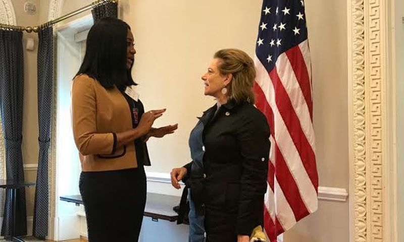 Sandra Ankobiah visits The White House