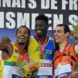 France's former (C) 400 m indoor champion, Toumany Coulibaly, seen in 2015, had already been sentenced for a series of burglaries in 2013 and 2014