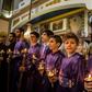 Egyptian Christians observe a solemn Good Friday at the Archangels Greek Orthodox Church in the capital Cairo, on April 14, 2017, as the community reels from deadly church bombings