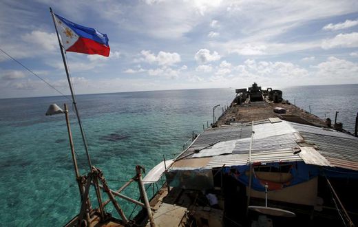 A dilapidated Philippine Navy ship