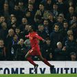 Liverpool's midfielder Georginio Wijnaldum celebrates scoring against Chelsea at Anfield on January 31, 2017