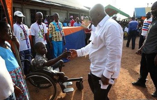 Nana Addo during his tour of the Eastern region