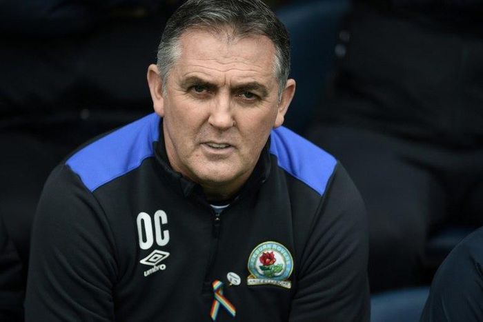 Blackburn Rovers' Scottish manager Owen Coyle looks on before the English FA Cup football match against Manchester United in Blackburn February 19, 2017