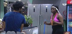 Bisola and ThinTallTony having a conversation