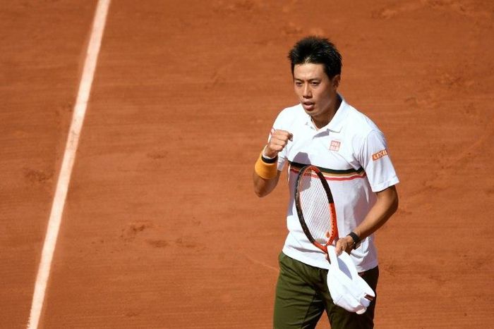 Kei Nishikori, pictured at the 2017 French Open, will face off with Andy Murray, although Nishikori does not remember winning the last time they played