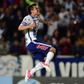 Pachuca's Hirving Lozano (L) celebrates scoring a goal against FC Dallas during their CONCACAF Champions League semi-final 2nd leg match, at the Miguel Hidalgo stadium in Pachuca, Mexico, on April 4, 2017