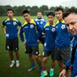 Gary White (R) has his eye on winning promotion to the Chinese Super League next season after saving Shanghai Shenxin from relegation