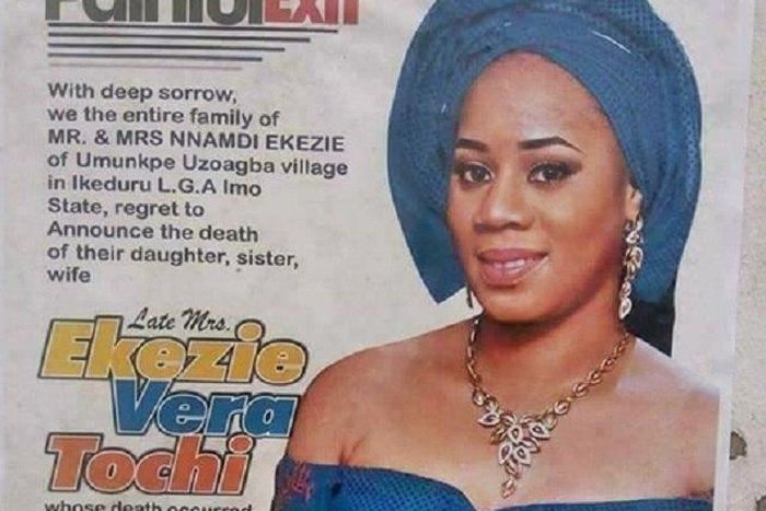 The late Vera Tochi Ekezie