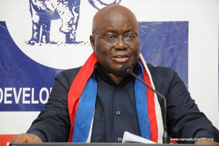 Flag bearer of the opposition New Patriotic Party, Nana Akufo-Addo