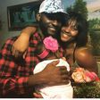 Gbenro, Osas Ajibade with their daughter