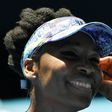 Venus Williams of the US celebrates her Australian Open quarter-final win over Russia's Anastasia Pavlyuchenkova, in Melbourne, on January 24, 2017