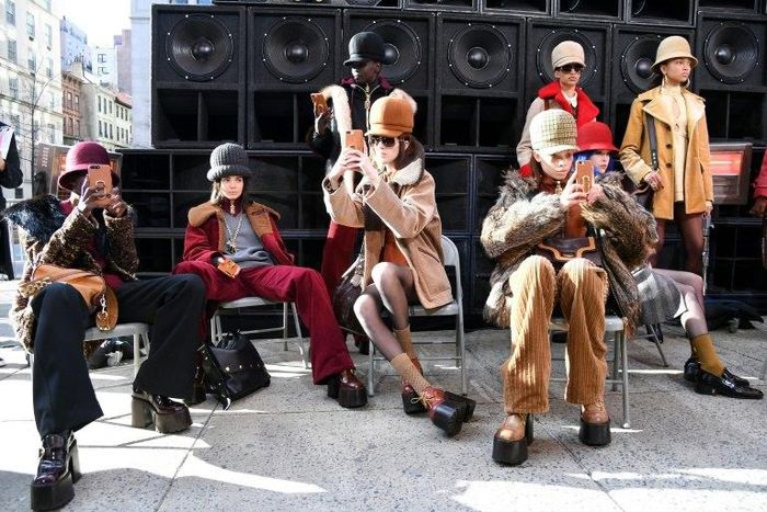 Marc Jacobs made his models walk the runway in silence and asked guests to refrain from whipping out mobile phones until the last minute at New York Fashion Week