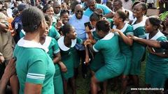 Nurses with President Nana Addo