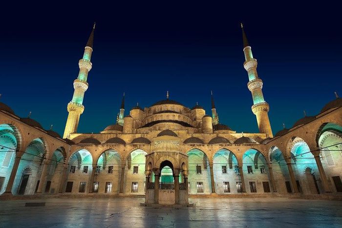 The Sultanahmet Mosque, also known as Blue Mosque