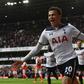 Tottenham Hotspur's midfielder Dele Alli celebrates scoring the opening goal during the English Premier League football match against Arsenal April 30, 2017