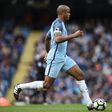 Manchester City's manager Pep Guardiola was upbeat about captain Vincent Kompany