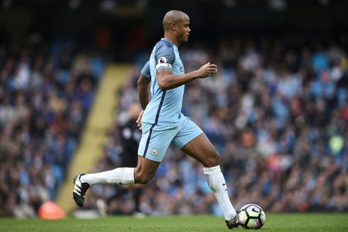 Manchester City's manager Pep Guardiola was upbeat about captain Vincent Kompany