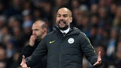 Manchester City's Spanish manager Pep Guardiola gestures on the touchline during the English Premier League football match between Manchester City and Arsenal at the Etihad Stadium in Manchester, north west England, on December 18, 2016