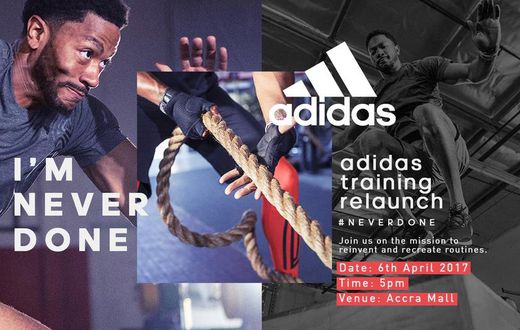 adidas relaunch training in Accra on March 6