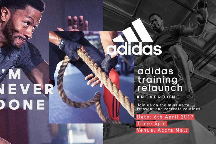 adidas relaunch training in Accra on March 6