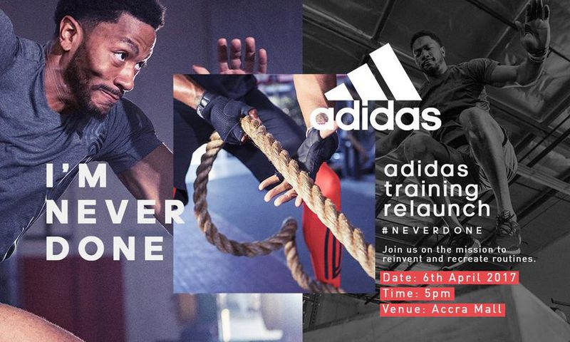 adidas relaunch training in Accra on March 6