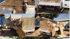 The NCS intercepts trailer of contraband second hand clothes