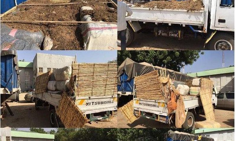 The NCS intercepts trailer of contraband second hand clothes