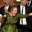 Adele dedicating the Album of the Year award to Beyonce