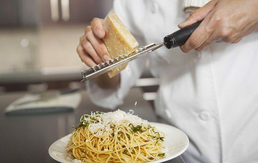 Italian pasta with cheese.