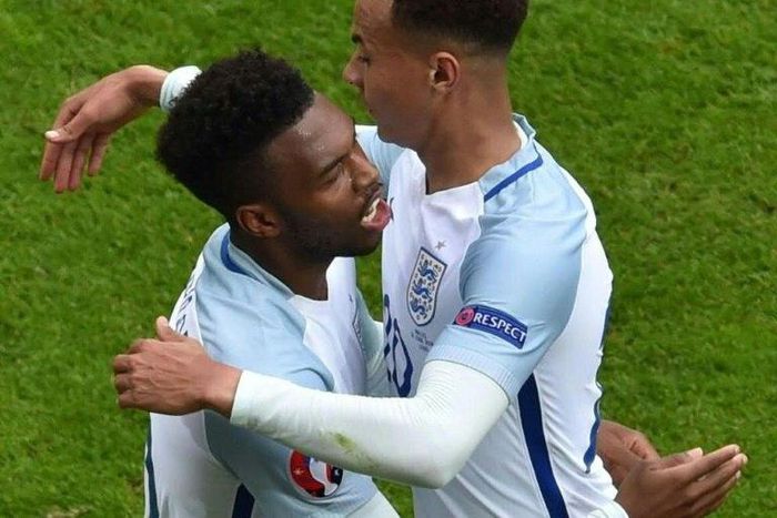 Daniel Sturridge (left) and Dele Alli scored first-half goals in front of a crowd of 82,000 at Wembley