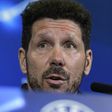 Atletico Madrid's coach Diego Simeone attends a press conference at the Vicente Calderon stadium in Madrid on November 22, 2016