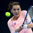 Poland's Agnieszka Radwanska in action during the China Open in Beijing on October 9, 2016