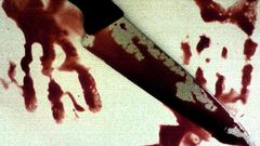 Bloodied knife