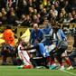 Monaco's Valere Germain celebrates after scoring his team's third goal during the UEFA Champions League match against Borussia Dortmund on April 19, 2017