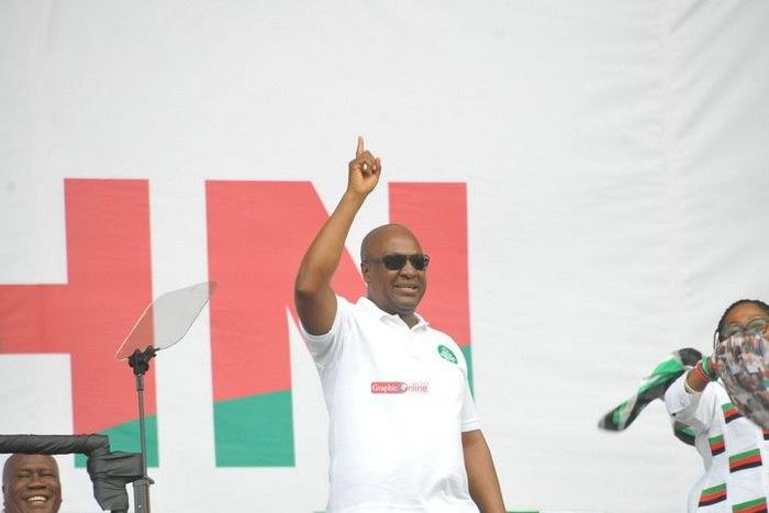 President Mahama at the NDC campaign launch in the Central Region on Sunday August 14
