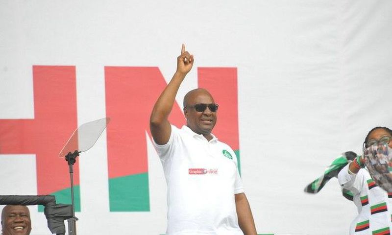 President Mahama at the NDC campaign launch in the Central Region on Sunday August 14