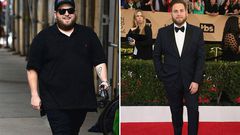 Before and after photos of Hollywood actor, Jonah Hill.