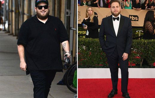 Before and after photos of Hollywood actor, Jonah Hill.